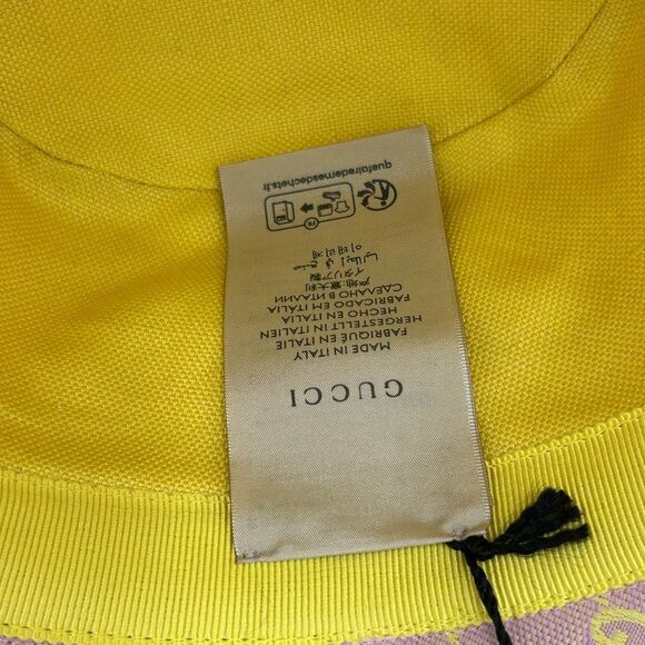 Women's Gucci GG canvas/leather bucket, hat, size XL made in Italy - Picture 10 of 12